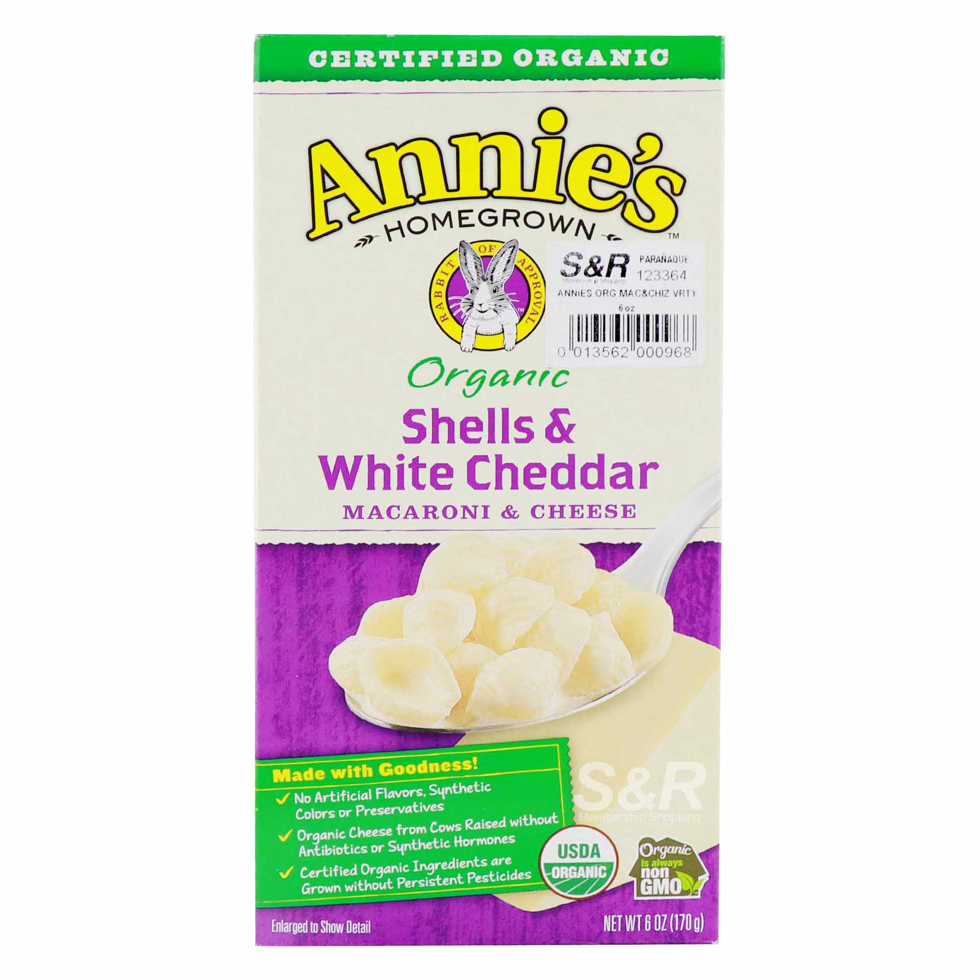 Annie's Homegrown Organic Macaroni and Cheese 170g Annie's Homegrown Organic Macaroni and Cheese 170g
